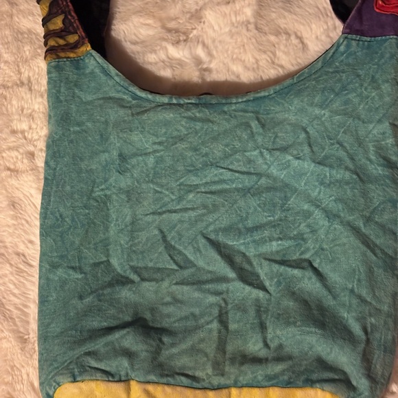 Colorful Boho Patchwork Shoulder Bag Handmade - Picture 3 of 6